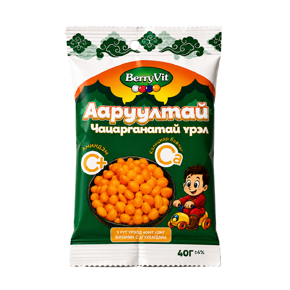 BerryVit Ааруултай үрэл - Чацарганатай