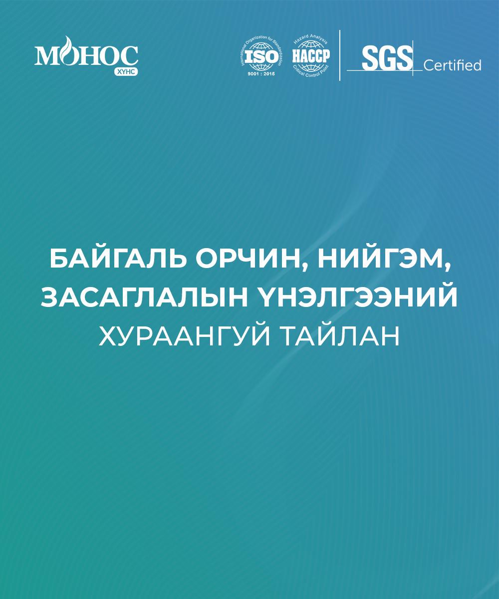 Байгаль орчин, нийгэм, засаглалын үнэлгээний хураангуй тайлан